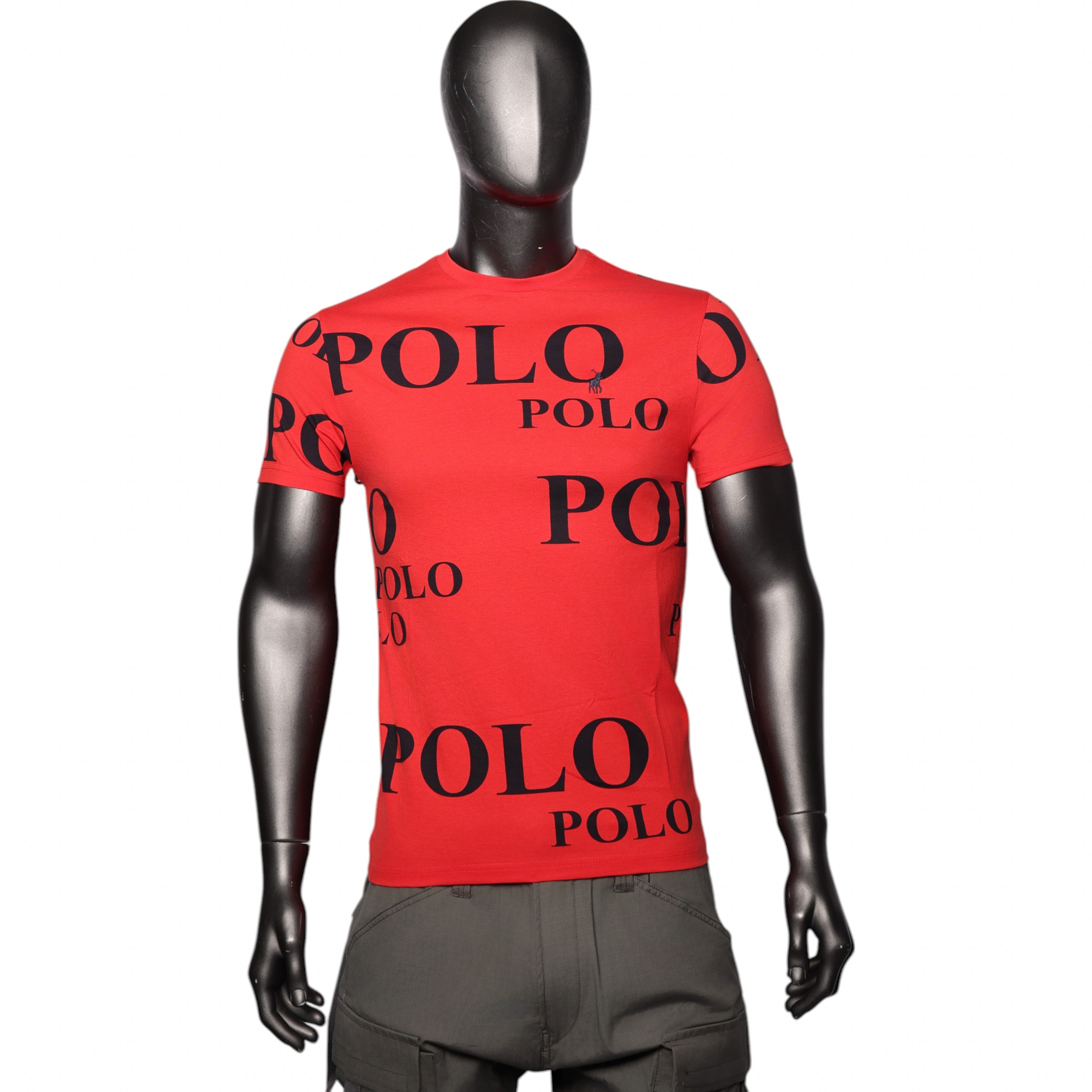 Polo T-Shirt Broken Embroidery Red